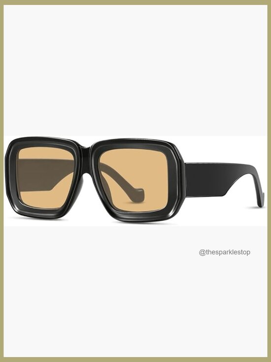 Vintage Oversized Square Sunglasses UV400 Big Large Retro Sun Glasses